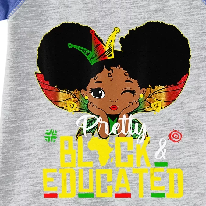 Pretty Black And Educated I Am The Strong African Queen Infant Baby Jersey Bodysuit