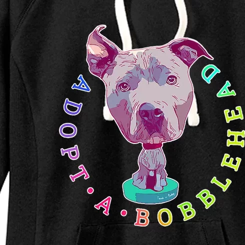 Pit Bull Adopt Rescue Oversized Women's Fleece Hoodie