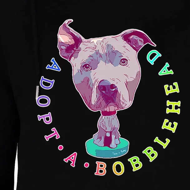 Pit Bull Adopt Rescue Oversized Womens Funnel Neck Pullover Hood