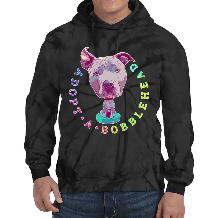 Pit Bull Adopt Rescue Oversized Tie Dye Hoodie