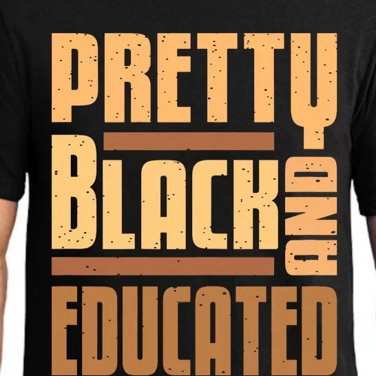 Pretty Black And Educated Black History Month Blm Melanin Pajama Set