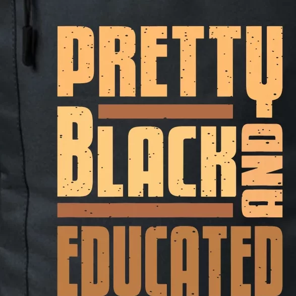 Pretty Black And Educated Black History Month Blm Melanin Daily Commute Backpack