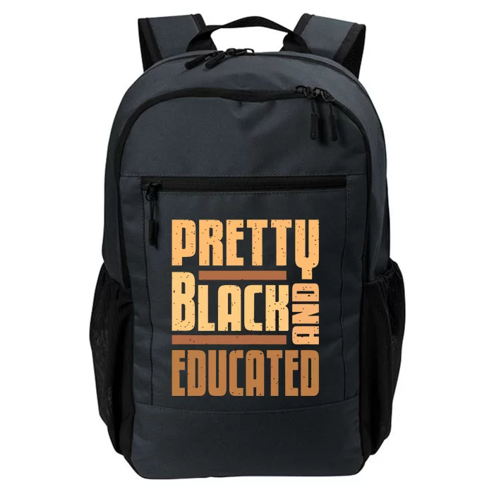 Pretty Black And Educated Black History Month Blm Melanin Daily Commute Backpack