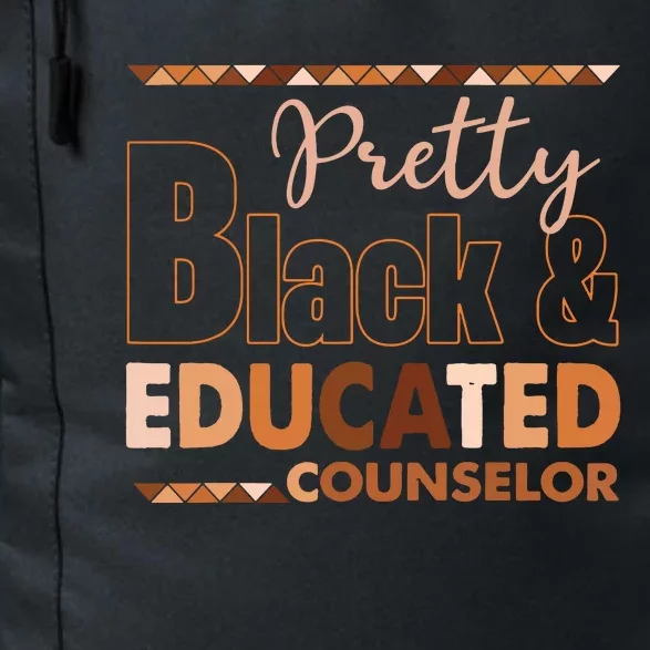 Pretty Black And Educated Counselor Black History Month Daily Commute Backpack