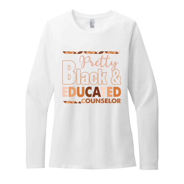 Pretty Black And Educated Counselor Black History Month Womens CVC Long Sleeve Shirt