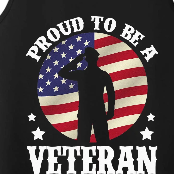 Proud Be A Veteran Of The USA Veteran Veterans Day Performance Tank