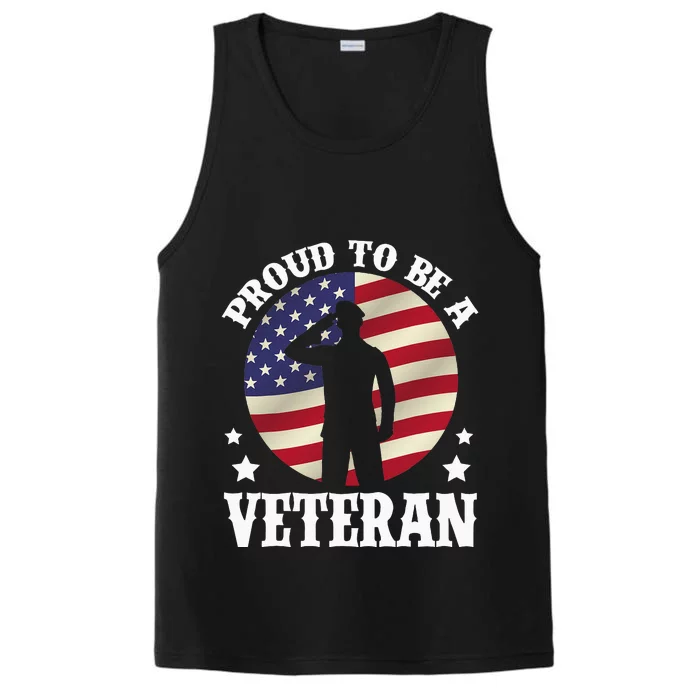 Proud Be A Veteran Of The USA Veteran Veterans Day Performance Tank