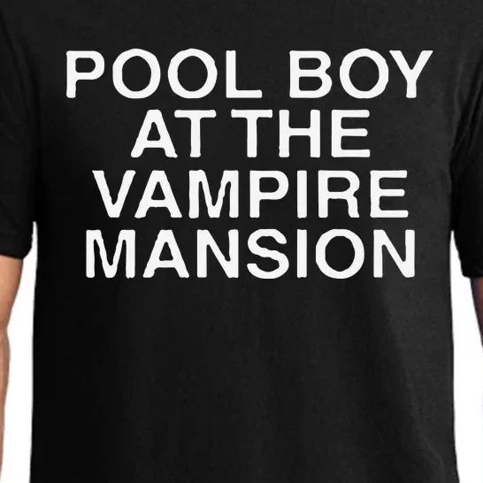 Pool Boy At The Vampire Mansion Pajama Set