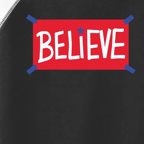 Philadelphia Baseball Believe Toddler Fine Jersey T-Shirt