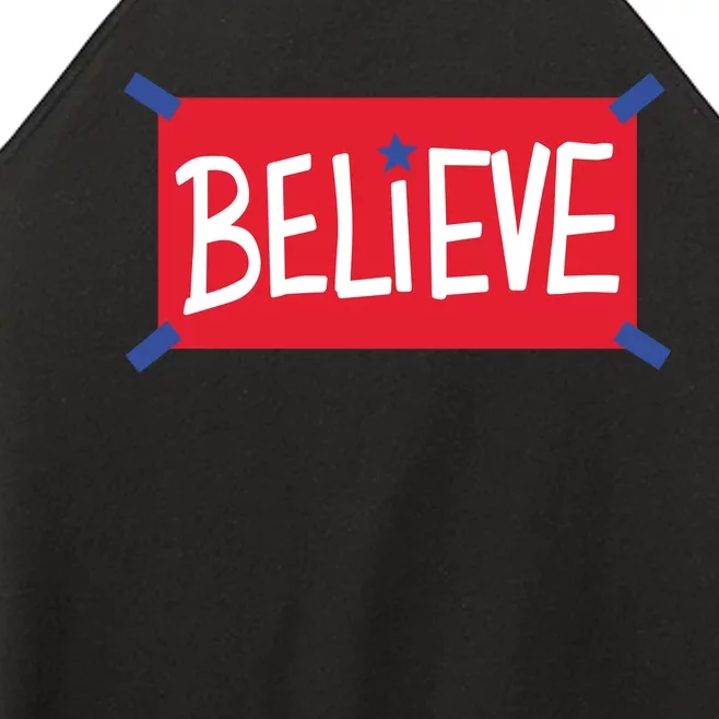 Philadelphia Baseball Believe Women’s Perfect Tri Rocker Tank