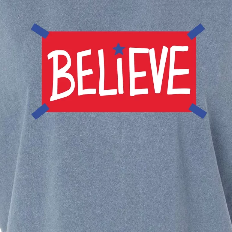 Philadelphia Baseball Believe Garment-Dyed Women's Muscle Tee