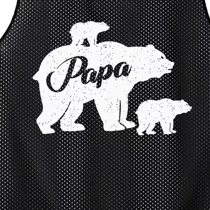 Papa Bear Baby Newborn Twin Dad Bear Papabear Mesh Reversible Basketball Jersey Tank