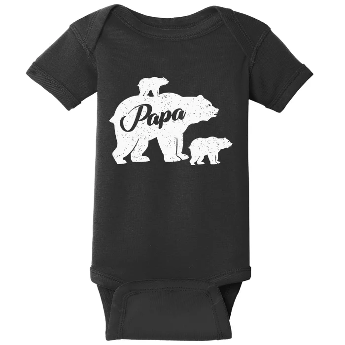 Papa Bear Baby Newborn Twin Dad Bear Papabear Baby Bodysuit