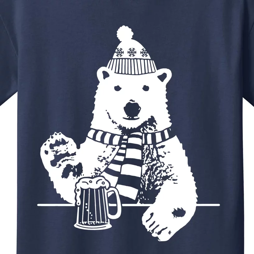 Polar Bear Beer Kids T-Shirt