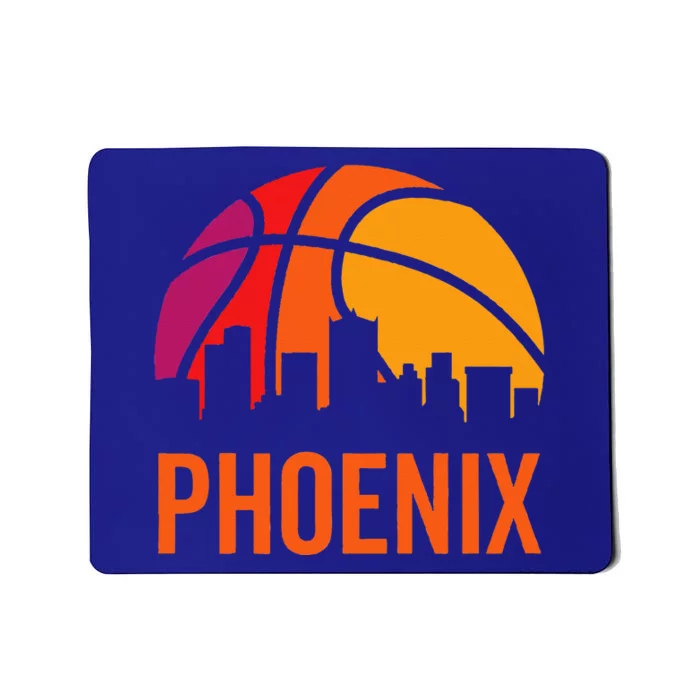 Phoenix Basketball BBall Vintage Retro Sunset Game Fan Mousepad