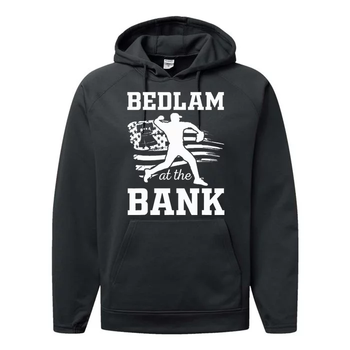 P.H.I.L.L.Y Bedlam Bedlam At The Bank Philadelphia Baseball Performance Fleece Hoodie