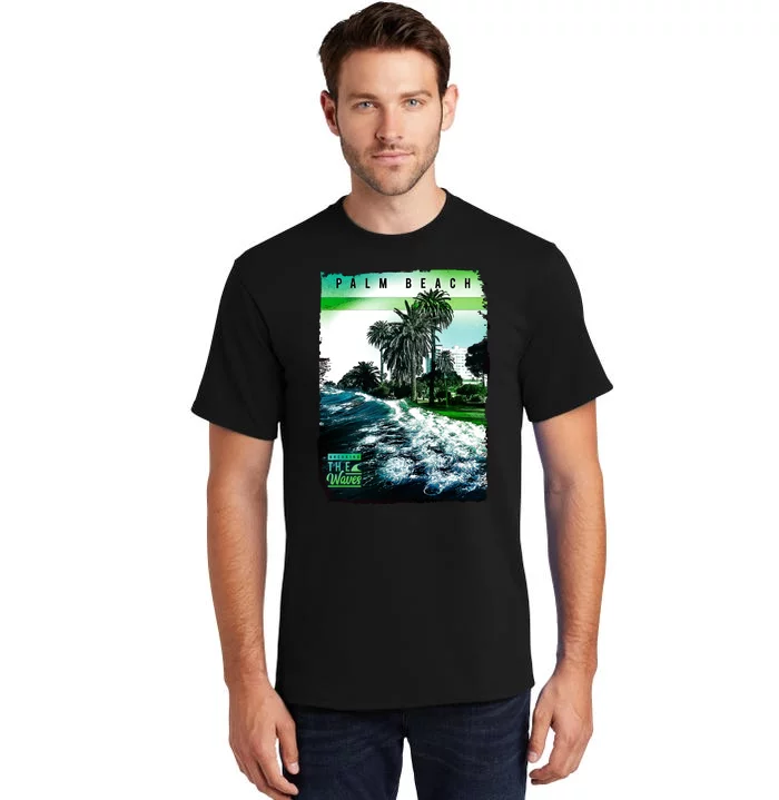 Palm Beach Break The Waves Tall T-Shirt