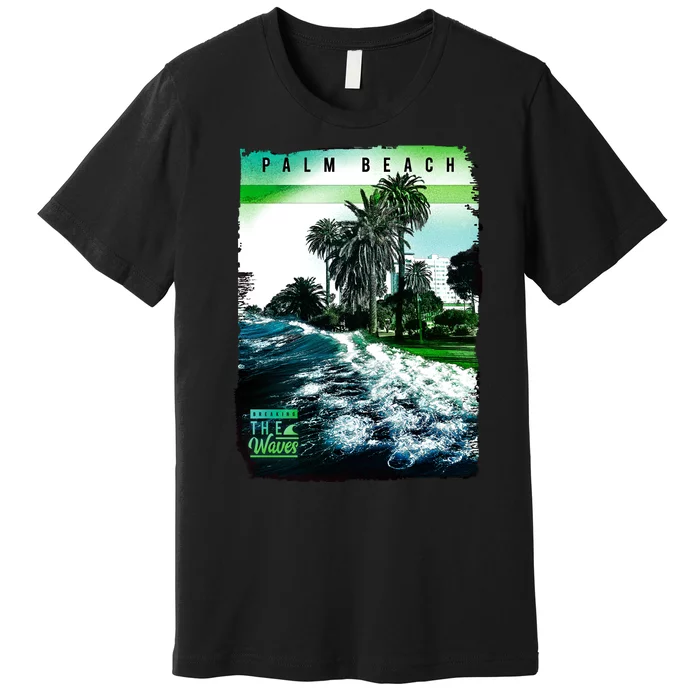 Palm Beach Break The Waves Premium T-Shirt