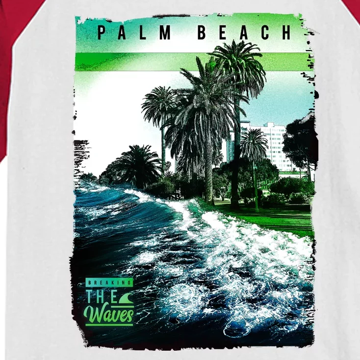 Palm Beach Break The Waves Kids Colorblock Raglan Jersey