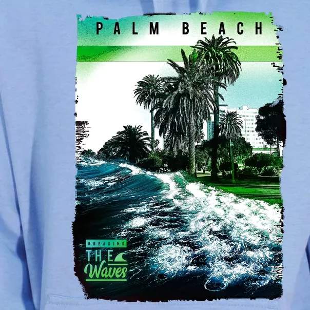 Palm Beach Break The Waves Unisex Surf Hoodie