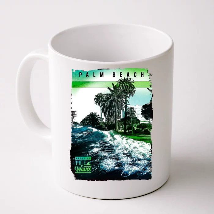 Palm Beach Break The Waves Front & Back Coffee Mug