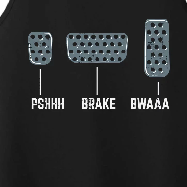 Pshhh Brake Bwaaa Drag Race Funny Racing Car Racer Gift Performance Tank