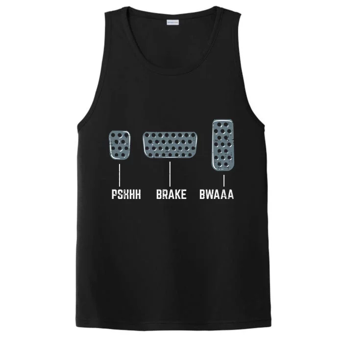 Pshhh Brake Bwaaa Drag Race Funny Racing Car Racer Gift Performance Tank