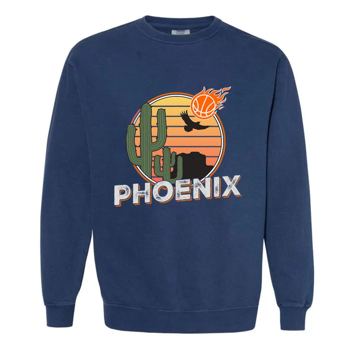 Phoenix Basketball B Ball City Arizona Fan Pride Garment-Dyed Sweatshirt