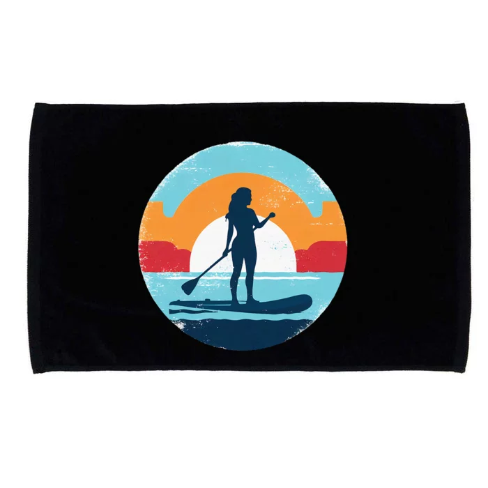 Paddle Bote Board Sup Surfer Girl Standup Balance Boy Beach Microfiber Hand Towel