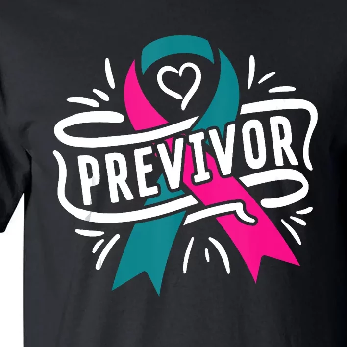 Previvor BRCA Breast Cancer Awareness Support Tall T-Shirt