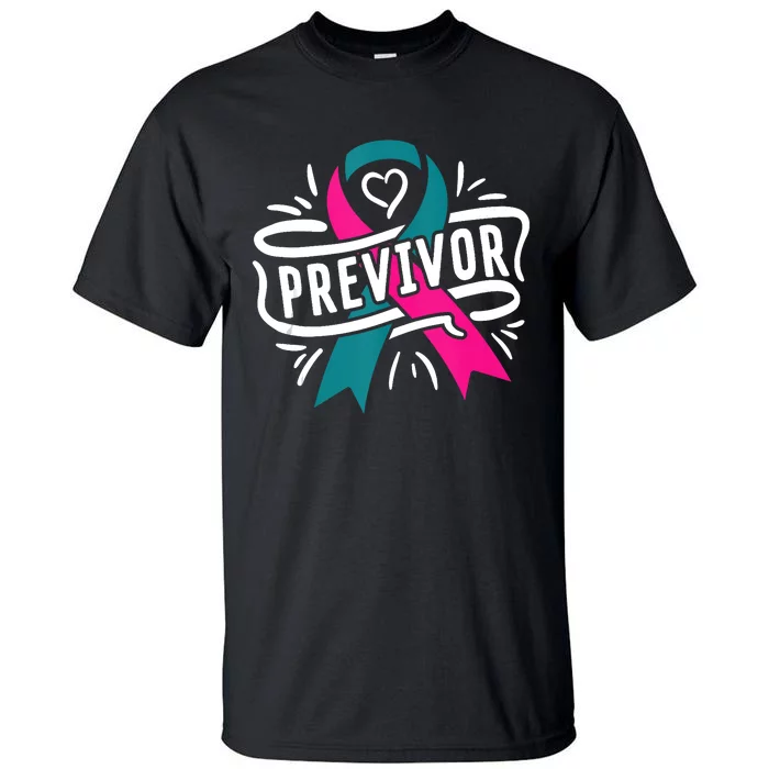 Previvor BRCA Breast Cancer Awareness Support Tall T-Shirt