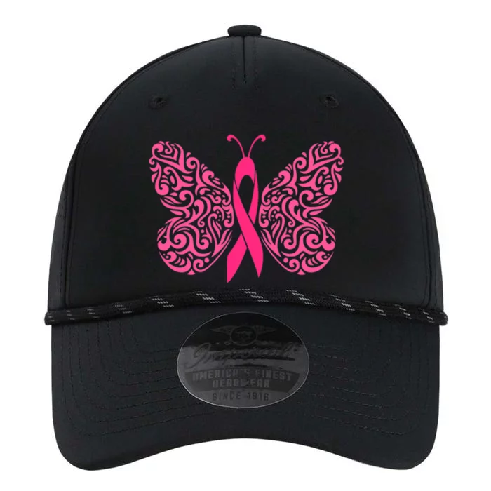 Pink Butterfly Breast Cancer Ribbon Performance The Dyno Cap