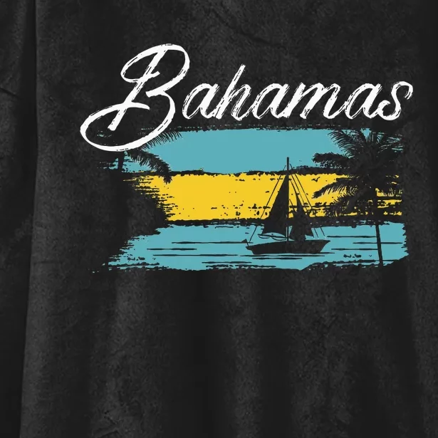 Proud Bahamas Bahamians Flag Hooded Wearable Blanket