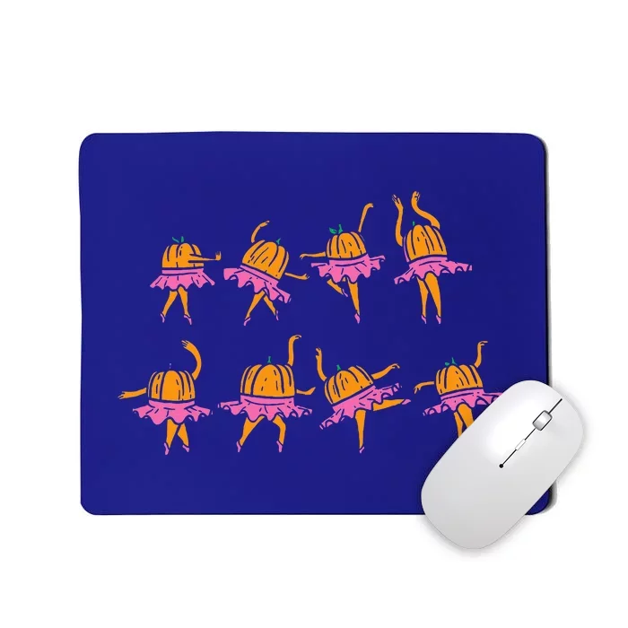 Pumpkin Ballerinas Ballet Dance Cute Halloween Costume Mousepad