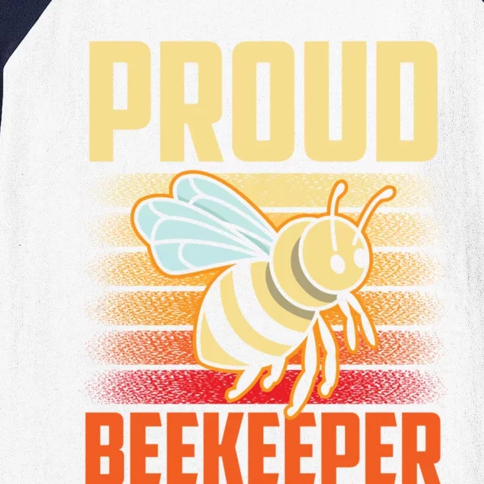 Proud Beekeeper Bee Honeybee Beekeeping Hobby Gift Baseball Sleeve Shirt