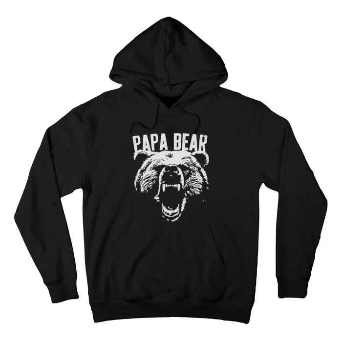 Papa Bear Best Dad Fathers Day Father Pop Men Vintage Gifts Hoodie
