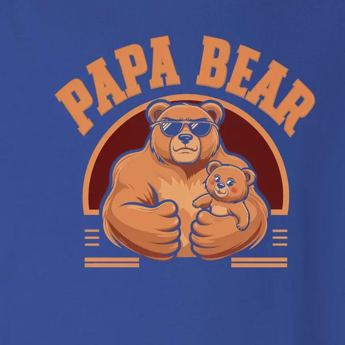 Papa Bear Bear Family Love Dad Father Daddy Cool Gift Toddler Long Sleeve Shirt