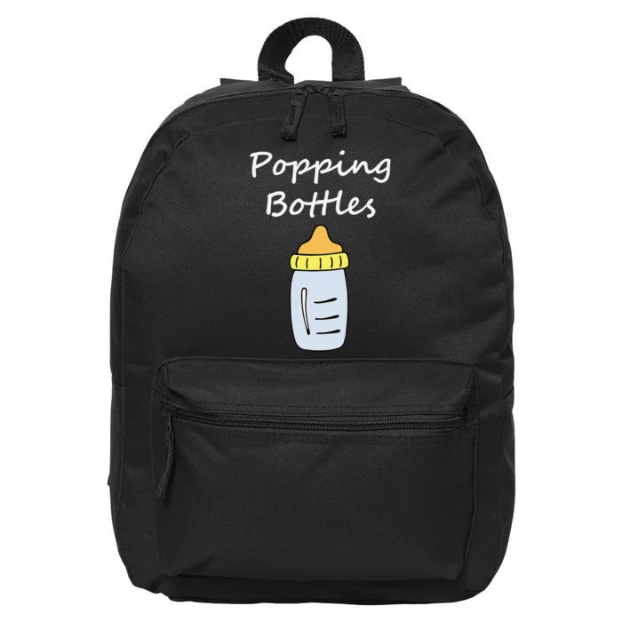 Popping Bottles Baby Bottle 16 in Basic Backpack