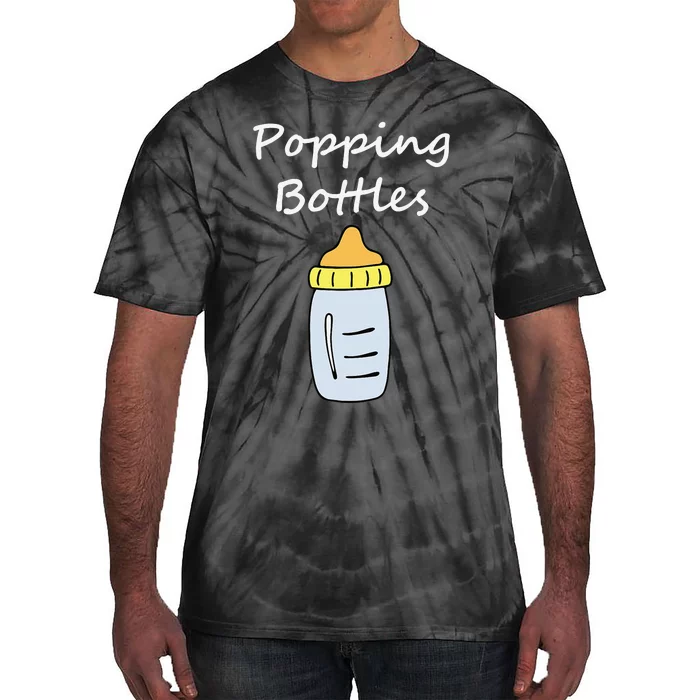 Popping Bottles Baby Bottle Tie-Dye T-Shirt