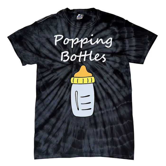 Popping Bottles Baby Bottle Tie-Dye T-Shirt