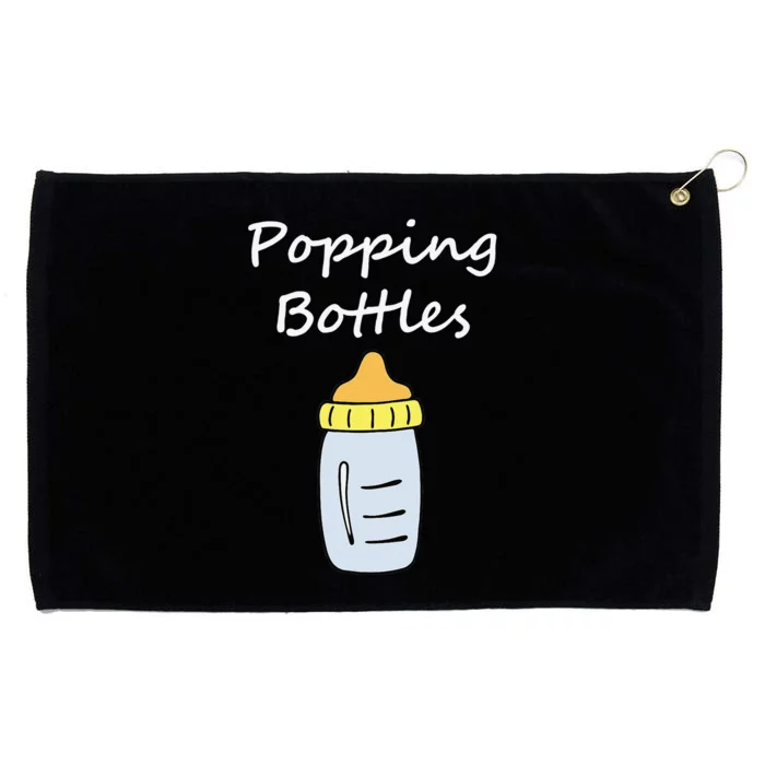 Popping Bottles Baby Bottle Grommeted Golf Towel