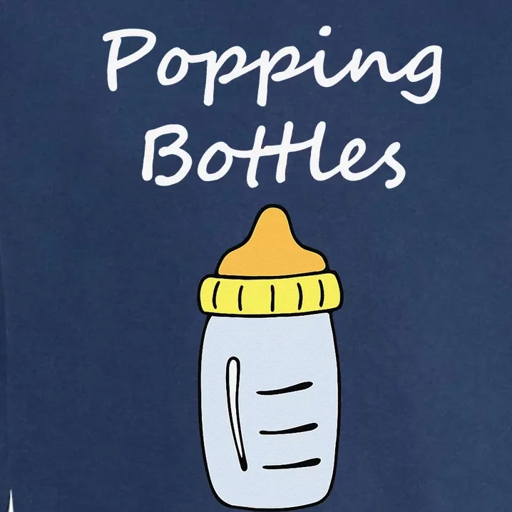 Popping Bottles Baby Bottle Garment-Dyed Sweatshirt