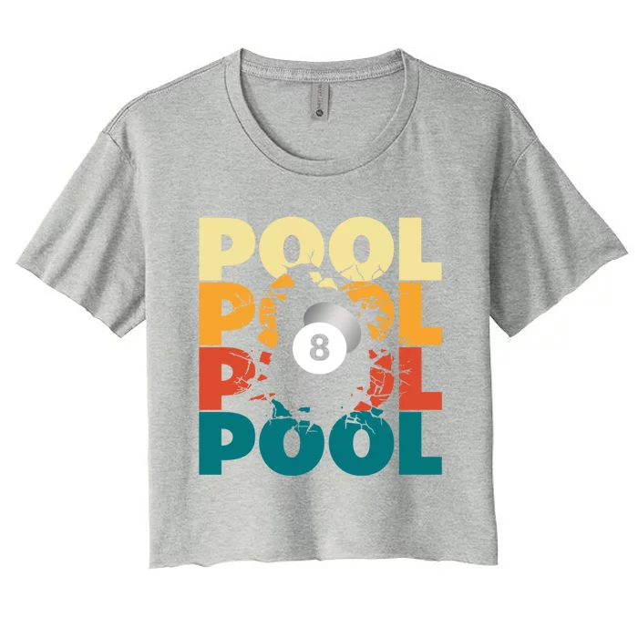 Pool Billiards Billiards Gift Women's Crop Top Tee