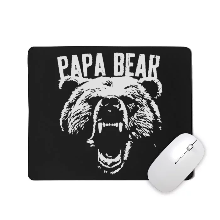 Papa Bear Best Dad Fathers Day Father Pop Men Vintage Gifts Mousepad