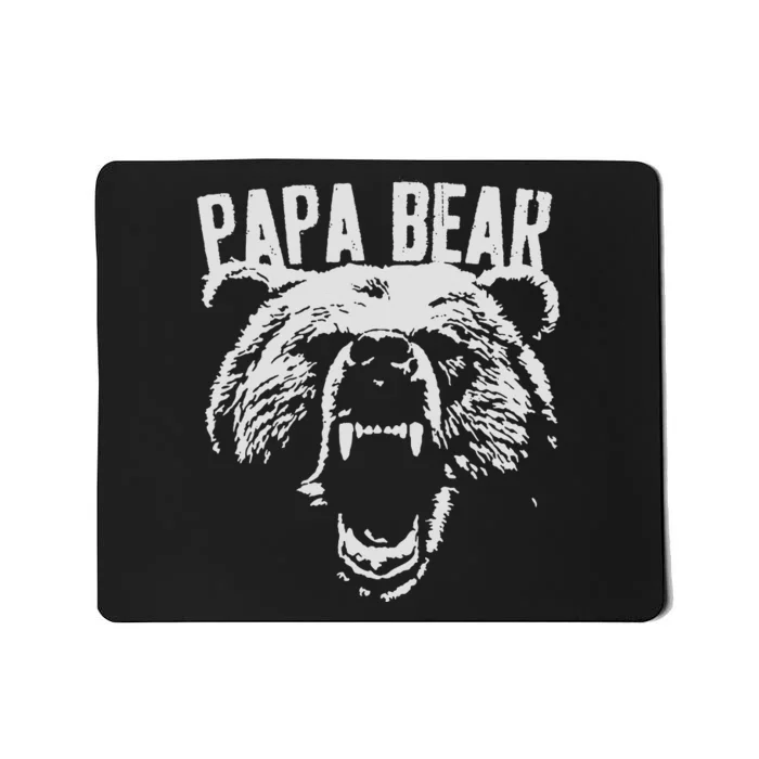 Papa Bear Best Dad Fathers Day Father Pop Men Vintage Gifts Mousepad