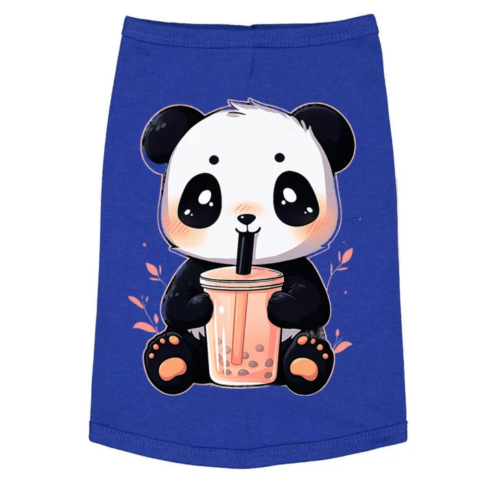 Panda Bear Boba Tea Bubble Tea Anime Kawaii Doggie Tank