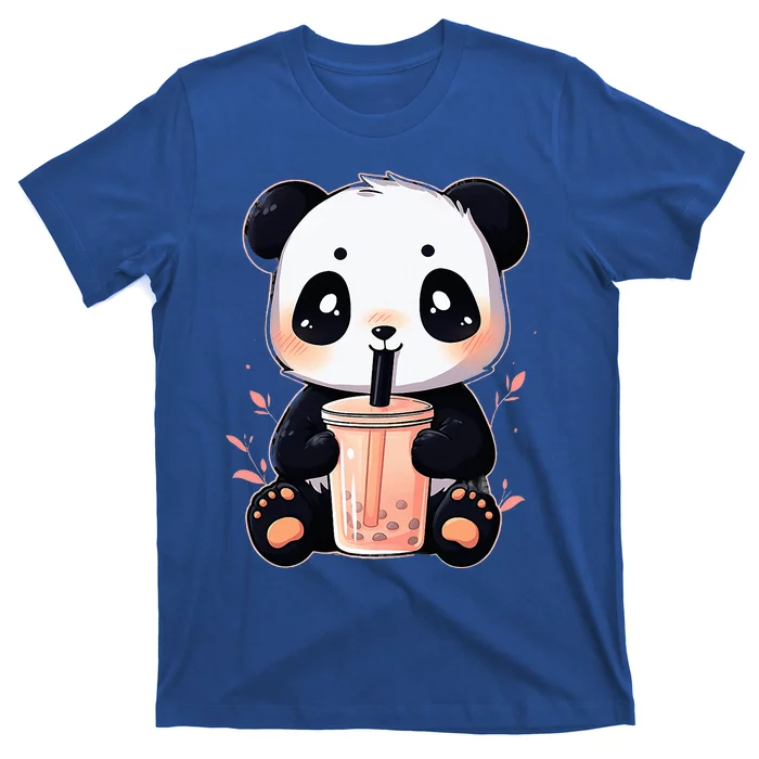 Panda Bear Boba Tea Bubble Tea Anime Kawaii T-Shirt