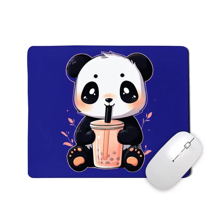 Panda Bear Boba Tea Bubble Tea Anime Kawaii Mousepad