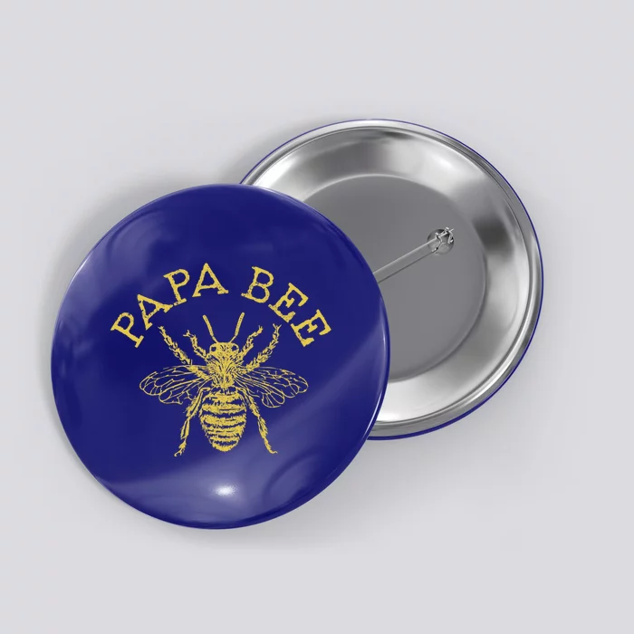 Papa Bee Beekeeper Funny FatherS Day Bee Lover Gift Button