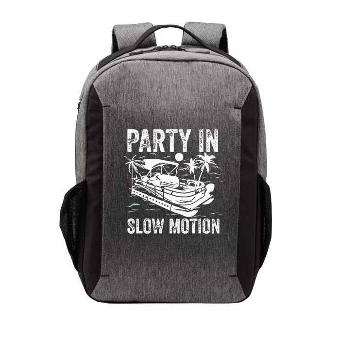 Pontoon Boat Boating Cool Funny Party In Slow Motion Vector Backpack